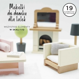 Drewniane mebelki do domku dla lalek salon Daisylane, zestaw Le Toy Van