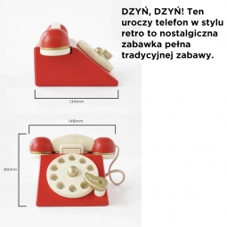 Drewniany telefon Vintage Le Toy Van