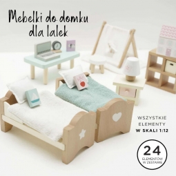 Drewniane mebelki do domku dla lalek pokój dziecięcy Daisylane, Le Toy Van