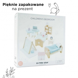 Drewniane mebelki do domku dla lalek pokój dziecięcy Daisylane, Le Toy Van