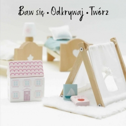 Drewniane mebelki do domku dla lalek pokój dziecięcy Daisylane, Le Toy Van