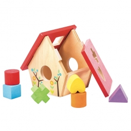 Sorter kształtów drewniany domek My little bird Le Toy Van