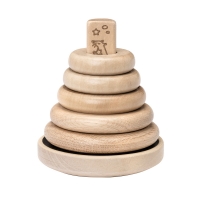 Nakładanka drewniana piramida Micki Premium