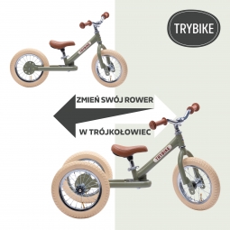 Pierwszy rower biegowy balansujący dziecięcy szary dla dzieci Trybike