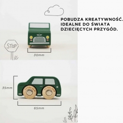 Drewniane samochody zestaw Londyn, zabawka, pojazdy dla dzieci, Le Toy Van