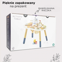 Drewniany stolik edukacyjny sensoryczna zabawka dla dzieci, stół Le Toy Van