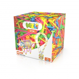 MELI NEON 50608 300 el KLOCKI KONSTRUKCYJNE STIK PATYCZKI