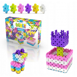 MELI BASIC PINK 50025 WAFLE KLOCKI 300 elementów