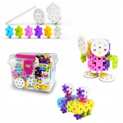 MELI BASIC CONSTRUCTOR PINK BOX TRAVEL 50080 WAFLE KLOCKI 250 elementów