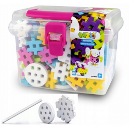 MELI BASIC CONSTRUCTOR PINK BOX TRAVEL 50080 WAFLE KLOCKI 250 elementów