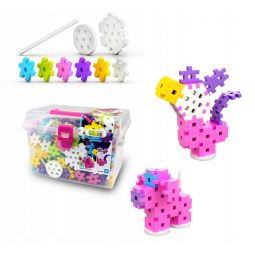 MELI BASIC CONSTRUCTOR PINK BOX TRAVEL 50081 WAFLE KLOCKI 500 elementów