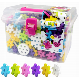 MELI BASIC CONSTRUCTOR PINK BOX TRAVEL 50081 WAFLE KLOCKI 500 elementów
