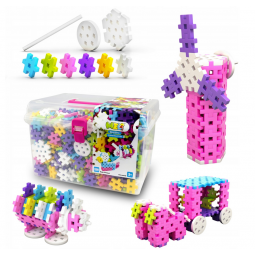 MELI BASIC CONSTRUCTOR PINK BOX TRAVEL 50082 WAFLE KLOCKI 1000 elementów