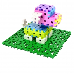 MELI BASIC PODSTAWA 50083 WAFLE KLOCKI 6 elementów zielony