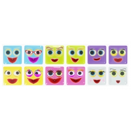 MELI EMOTKI PRETTY 50201 WAFLE KLOCKI 12 szt