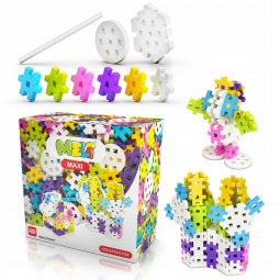 MELI MAXI PINK CONSTRUCTOR 50425 WAFLE KLOCKI 220 elementów