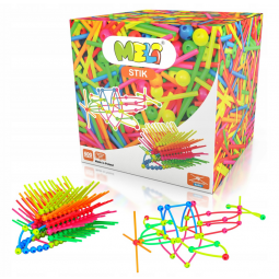 MELI NEON 50609 600 el KLOCKI KONSTRUKCYJNE STIK PATYCZKI
