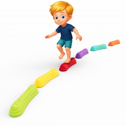 MELI SOFT BIBI 6 EL. STOPNIE SENSORYCZNE BALANCE 70220