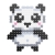 MELI MINIS PANDA 50365 WAFLE KLOCKI 250 elementów