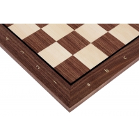 Ekskluzywna deska szachowa nr 6 (z opisem) orzech/klon (intarsja)