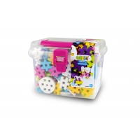 MELI BASIC CONSTRUCTOR PINK BOX TRAVEL 50080 WAFLE KLOCKI 250 elementów