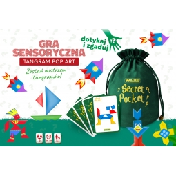 SECRET POCKET TANGRAM POP ART - GRA SENSORYCZNA 42522 WADER