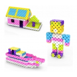MELI BASIC PINK BOX TRAVEL 50023 WAFLE KLOCKI 1000 elementów