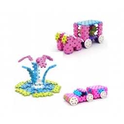 MELI BASIC CONSTRUCTOR PINK BOX TRAVEL 50081 WAFLE KLOCKI 500 elementów