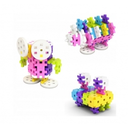 MELI BASIC CONSTRUCTOR PINK BOX TRAVEL 50081 WAFLE KLOCKI 500 elementów