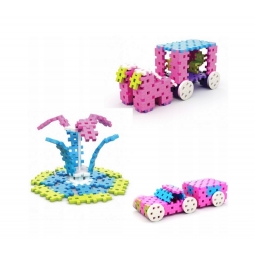 MELI BASIC CONSTRUCTOR PINK BOX TRAVEL 50082 WAFLE KLOCKI 1000 elementów