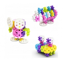 MELI BASIC CONSTRUCTOR PINK BOX TRAVEL 50082 WAFLE KLOCKI 1000 elementów