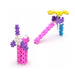 MELI MAXI PINK CONSTRUCTOR 50423 WAFLE KLOCKI 70 elementów