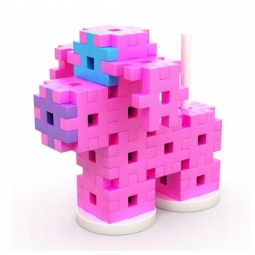 MELI MAXI PINK CONSTRUCTOR 50423 WAFLE KLOCKI 70 elementów
