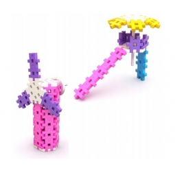 MELI MAXI PINK CONSTRUCTOR 50424 WAFLE KLOCKI 120 elementów