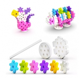 MELI MAXI PINK CONSTRUCTOR 50424 WAFLE KLOCKI 120 elementów