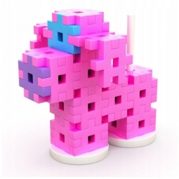 MELI MAXI PINK CONSTRUCTOR 50424 WAFLE KLOCKI 120 elementów