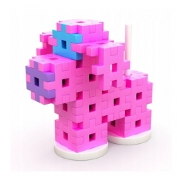 MELI MAXI PINK CONSTRUCTOR 50425 WAFLE KLOCKI 220 elementów