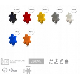 MELI MINIS AUTA 50325 MINI WAFLE KLOCKI 1000 elementów