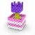 MELI BASIC PINK 50025 WAFLE KLOCKI 300 elementów