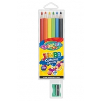 KREDKI OŁÓWKOWE 6 KOL OKRĄGŁE JUMBO + TEMPERÓWKA Colorino Kids