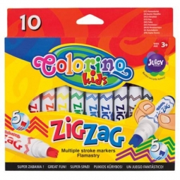 FLAMASTRY ZIG ZAG 10szt Colorino Kids Patio