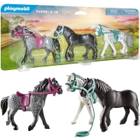 PLAYMOBIL 70999 TRZY KONIE: FRYZ KNABSTRUP I KOŃ ANDALUZYJSKI seria COUNTRY