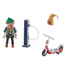 PLAYMOBIL 70873 HIPSTER Z ELEKTRYCZNĄ HULAJNOGĄ FIGURKA