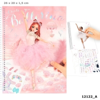 SZKICOWNIK Z NAKLEJKAMI BALET TOP MODEL 12122