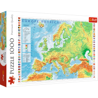 MAPA FIZYCZNA EUROPY TREFL PUZZLE 1000 EL 10605