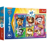 PRZYJACIELE GOTOWI DO AKCJI PSI PATROL PUZZLE 60 EL TREFL 17356