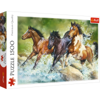 TRZY DZIKIE KONIE PUZZLE 1500 elementów TREFL 26148