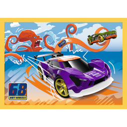 TREFL 34627 Puzzle 4w1 Pojazdy Hot Wheels