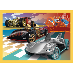 TREFL 34627 Puzzle 4w1 Pojazdy Hot Wheels