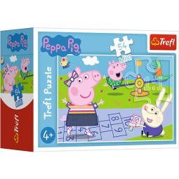 ŚWINKA PEPPA GRA W KLASY PUZZLE 54 EL. TREFL 19627
